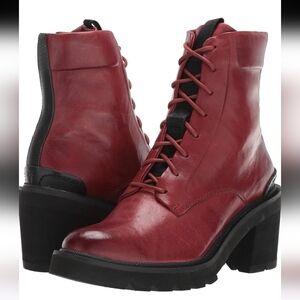 Frye Savannah Cognac Genuine Leather Classic Lace Up Streetwear Combat AnkleBoot